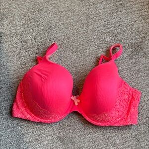 Victoria's Secret Bright Pink Lace Bra